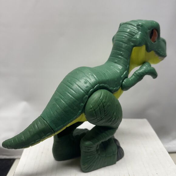 Imaginext Jurassic World T. Rex XL Dinosaur Figure Fisher-Price Green Toy - Picture 5 of 11